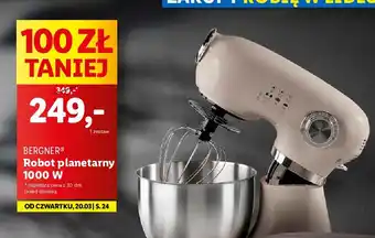 Lidl Robot planetarny 1000w Bergner oferta