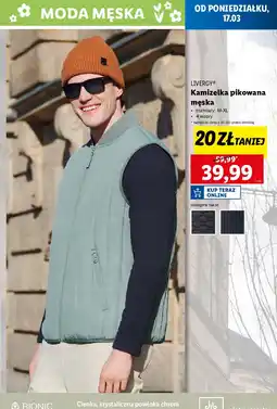 Lidl Kamizelka pikowana m-xxl Livergy oferta