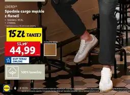 Lidl Spodnie cargo męskie Livergy oferta