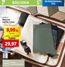 Lidl Bokserki męskie m-xl Livergy oferta