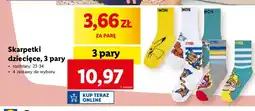 Lidl Skarpetki dziecięce 23-34 oferta