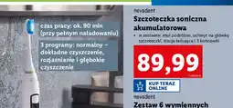 Lidl Szczoteczka do zębów soniczna ze stacją ładującą Nevadent oferta