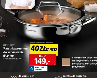 Lidl Patelnia śr. 24 cm Mastercook oferta