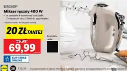 Lidl Mikser ręczny 400 w Bergner oferta