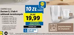 Lidl Szklanki termiczne 75 ml Livarno Home oferta