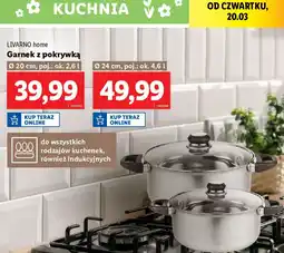 Lidl Garnek z pokrywką 24 cm 4.6 l Livarno Home oferta