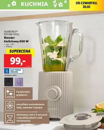 Lidl Blender kielichowy 600 w Silvercrest oferta