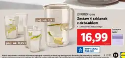 Lidl Dzbanek 1 l + 4 kubki Livarno Home oferta