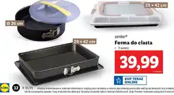 Lidl Forma do ciasta 29 x 42 cm Zenker oferta