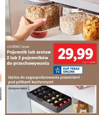 Lidl Pojemniki kuchenne Livarno Home oferta