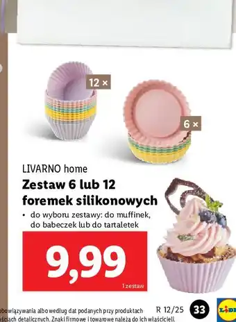 Lidl Foremki do muffinek Livarno Home oferta