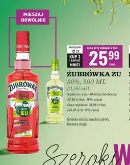 Biedronka Wódka Żubrówka Kwaśne Jabłko oferta