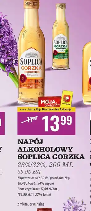 Biedronka Wódka Soplica Gorzka Z Miętą oferta