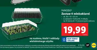 Lidl Mini szklarnia ziołowa Parkside oferta