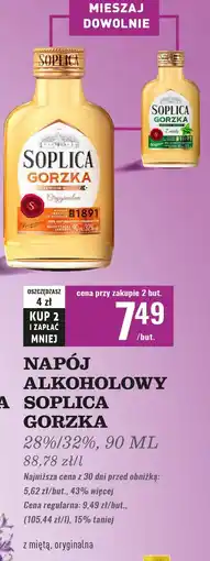 Biedronka Likier 32 % Soplica Gorzka oferta