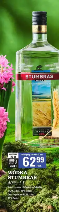 Biedronka Wódka Stumbras Centenary oferta