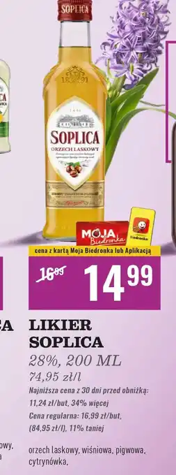 Biedronka Wódka Soplica Cytrynówka oferta