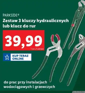 Lidl Klucz do rur narożnych Parkside oferta