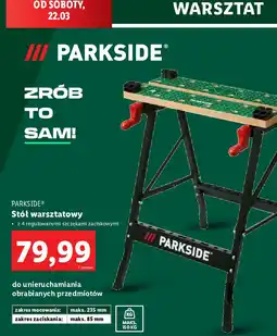 Lidl Stół warsztatowy Parkside oferta