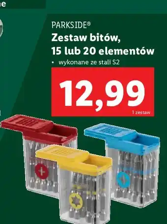 Lidl Zestaw bitow Parkside oferta