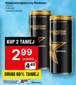 Delikatesy Centrum Napój energetyczny Rockstar oferta