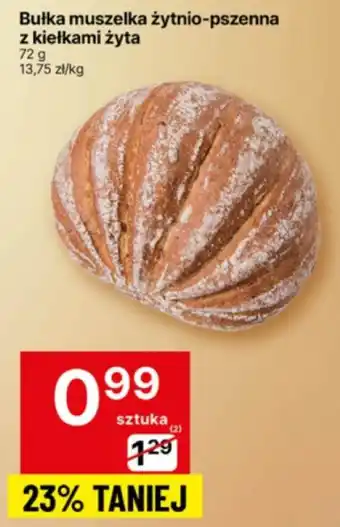 Delikatesy Centrum Bułka muszelka żytnio-pszennaz kiełkami żyta oferta