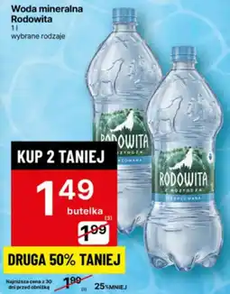 Delikatesy Centrum Woda mineralna Rodowita oferta