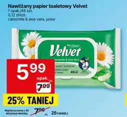 Delikatesy Centrum Nawilżany papier toaletowy Velvet oferta