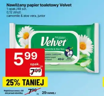 Delikatesy Centrum Nawilżany papier toaletowy Velvet oferta