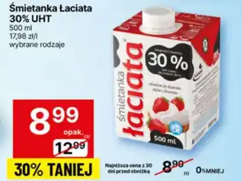 Delikatesy Centrum Śmietanka Łaciata 30% UHT oferta