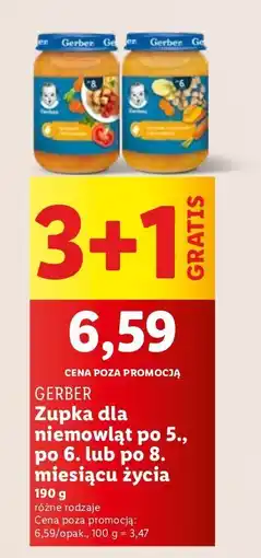 Lidl Zupka dla niemowląt Gerber oferta