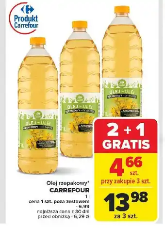 Carrefour Market Olej rzepakowy Carrefour oferta