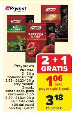 Carrefour Market Pieprz czarny mielony Prymat oferta