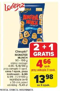 Carrefour Market Chrupki Lorenz monster munch oferta