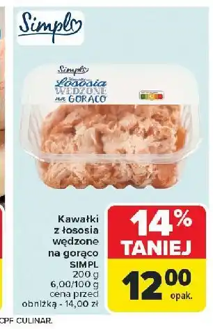 Carrefour Market Łosoś kawałek wędzony na gorąco Simpl oferta