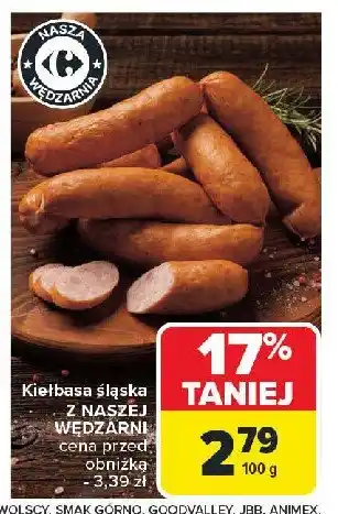 Carrefour Market Kiełbasa śląska Nasza wędzarnia carrefour oferta