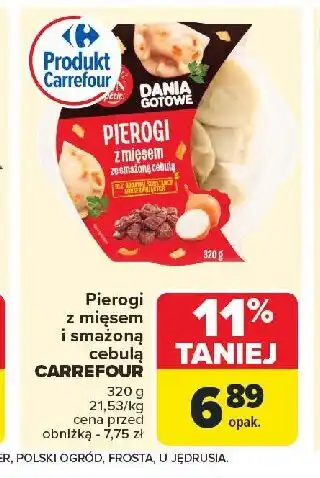 Carrefour Market Pierogi z mięsem ze smażoną cebulką Carrefour bon appetit! oferta