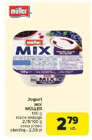 Carrefour Market Jogurt blueberry Muller mix oferta