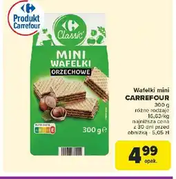 Carrefour Market Mini wafelki orzechowe Carrefour classic oferta