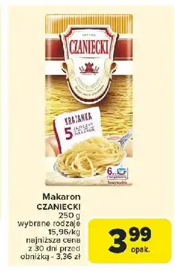 Carrefour Market Makaron 5-jajeczny krajanka Czaniecki oferta