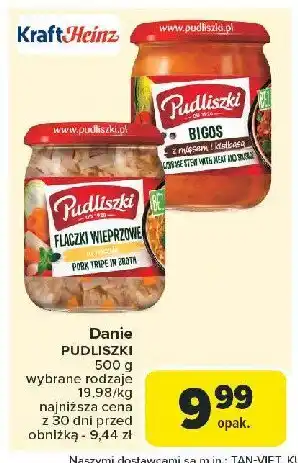 Carrefour Market Bigos z mięsem i kiełbasą Pudliszki oferta