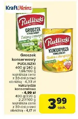 Carrefour Market Kukurydza konserwowa słodka i chrupiąca Pudliszki oferta