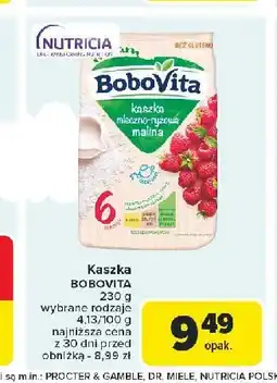 Carrefour Market Kaszka mleczno- ryżowa z malinami Bobovita oferta