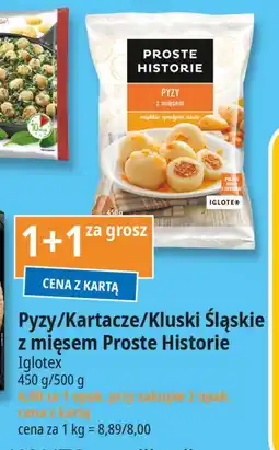 E.Leclerc Pyzy z mięsem Iglotex proste historie oferta