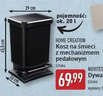 ALDI Kosz na śmieci 29 x 26 45.5 cm 20 l Home Creation oferta