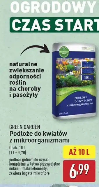 ALDI Podłoże do kwiatów z mikroorganizmami Green Garden (Ogród) oferta