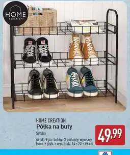 ALDI Półka na buty 64 x 23 59 cm Home Creation oferta