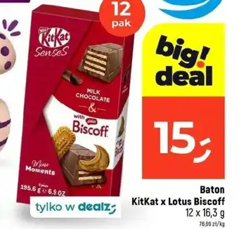 Dealz Baton KitKat x Lotus Biscoff oferta