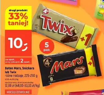 Dealz Baton Mars, Snickers lub Twix oferta