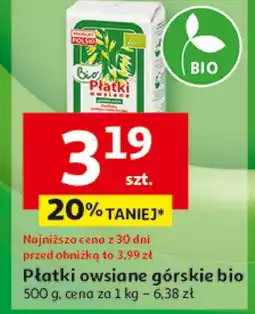 Auchan Płatki owsiane Bio oferta